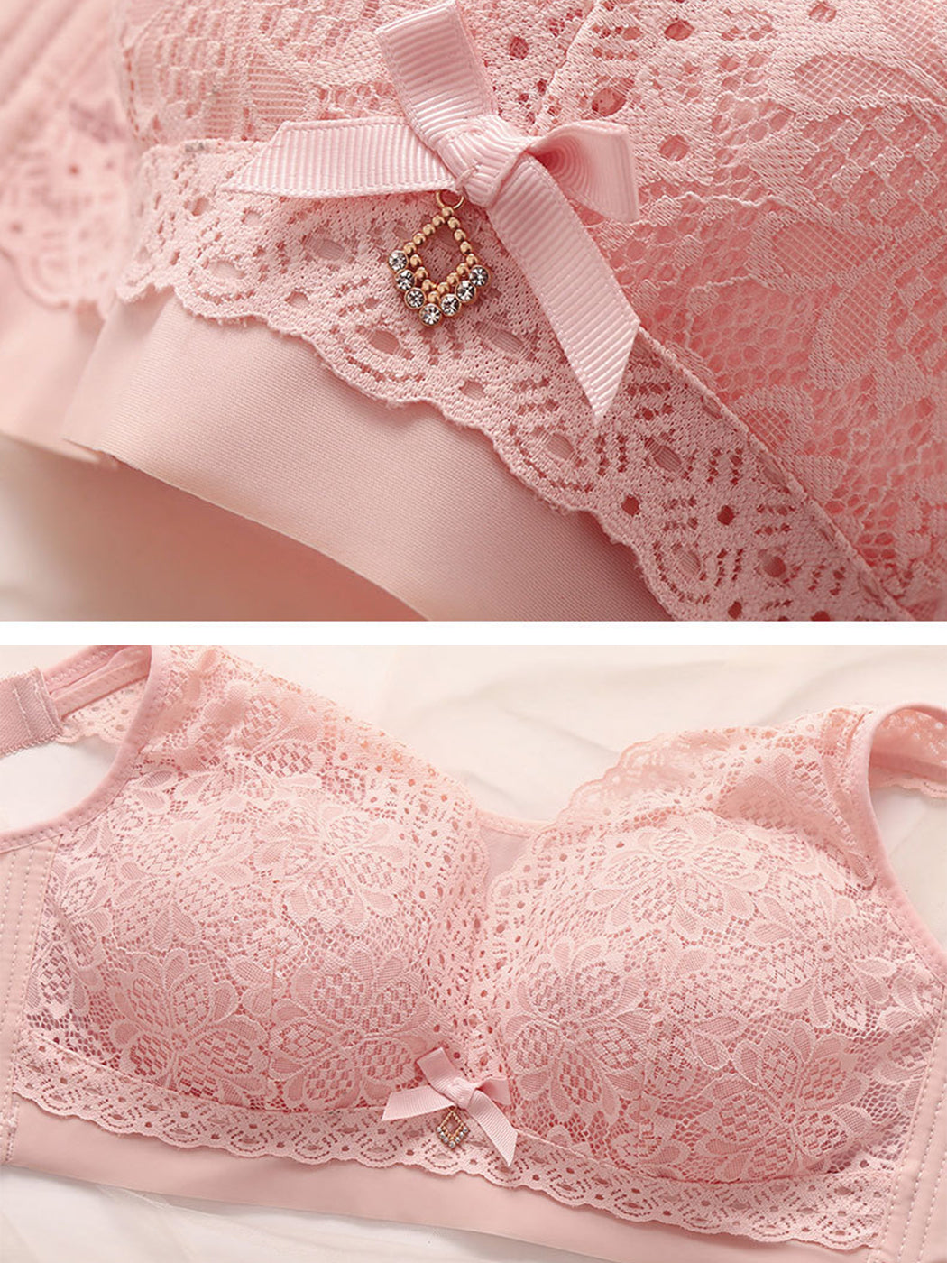 Lace Thin Breathable Adjustable Wireless Bra