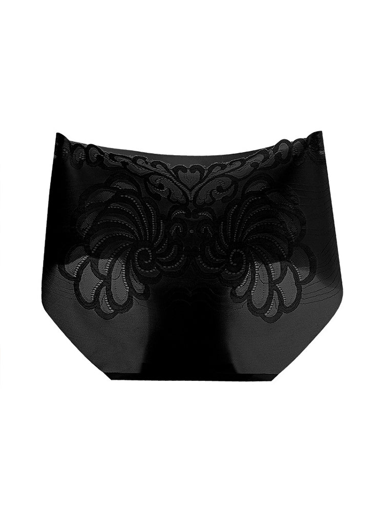 Breathable Hollow Angel Wings Lace Seamless Panties