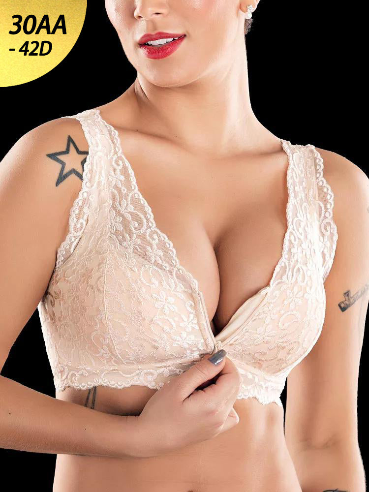 Front Zipper Lace Bra Lunas Wish