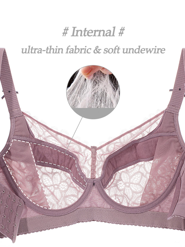 Sexy Lace Minimizer Underwired Bra