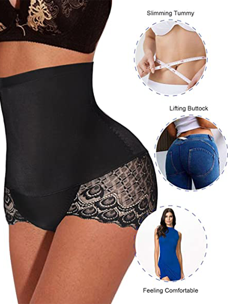 2-Pack High Waist Tummy Control Hip Lifting Shapewear Panties