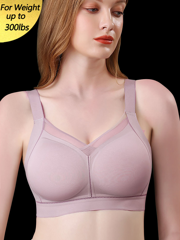 Seamless Elastic Fit Minimizer Wireless Bras