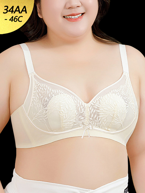 Lace Thin Rabbit Ear Padded Wireless Bra