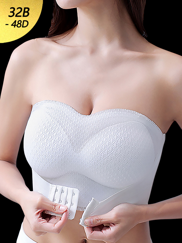 Lace Adjustable Push Up Non-Slip Strapless Bras