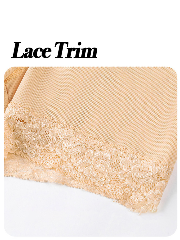 High Waist Lace Trim Butt-enhancing Shaping Shorts