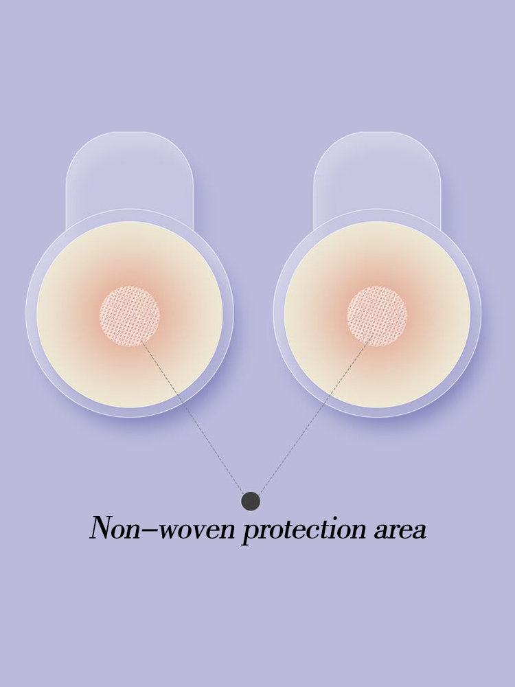 2 Pairs Reusable Breast Lift Tape Silicone Nipple Covers