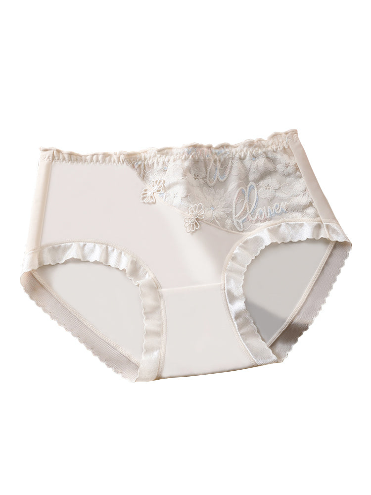 5-Pace Summer Ice Silk Mid-Waist Panties