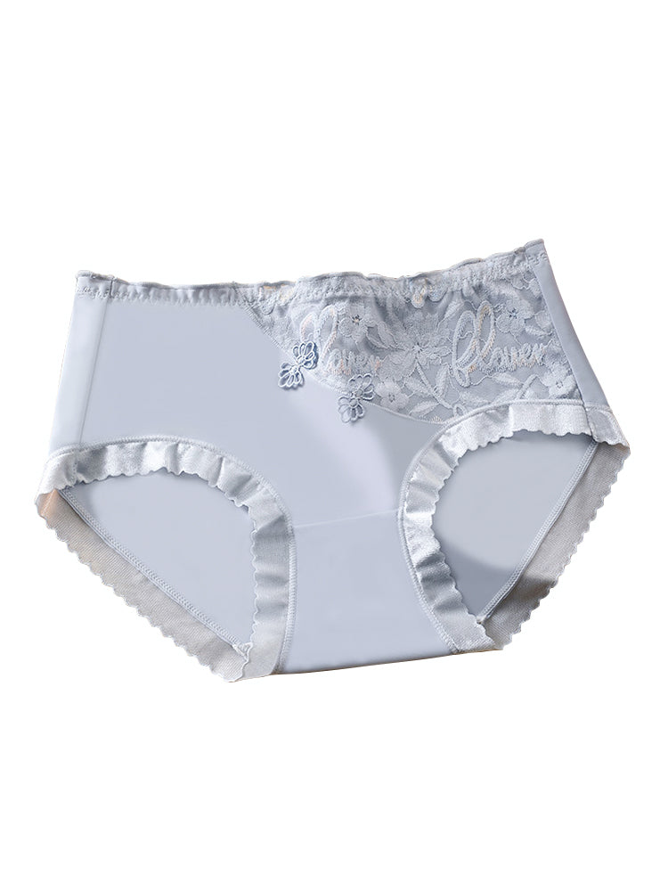 5-Pace Summer Ice Silk Mid-Waist Panties