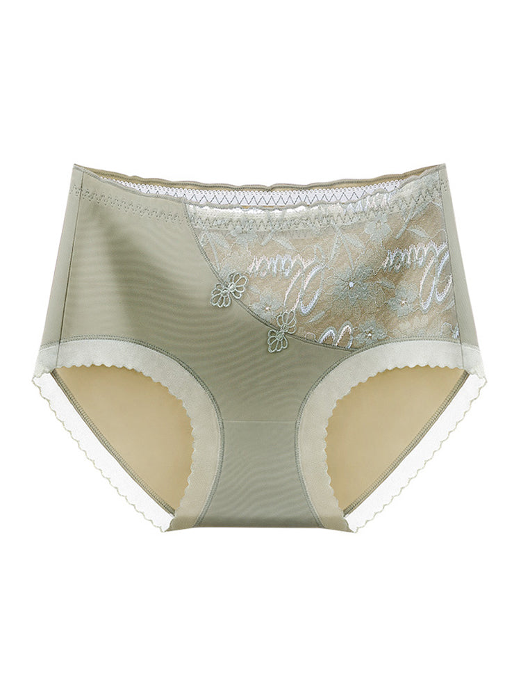 5-Pace Summer Ice Silk Mid-Waist Panties