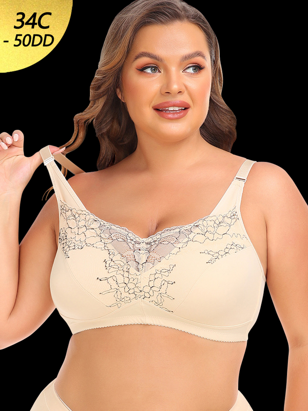 Lace Lift-Up Sports Bra & High-Waisted Thong Set for Women