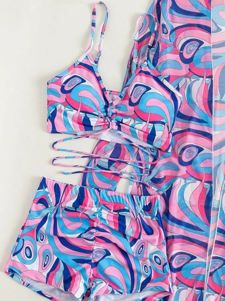 Women's Sexy 3-Piece European Swimwear Set