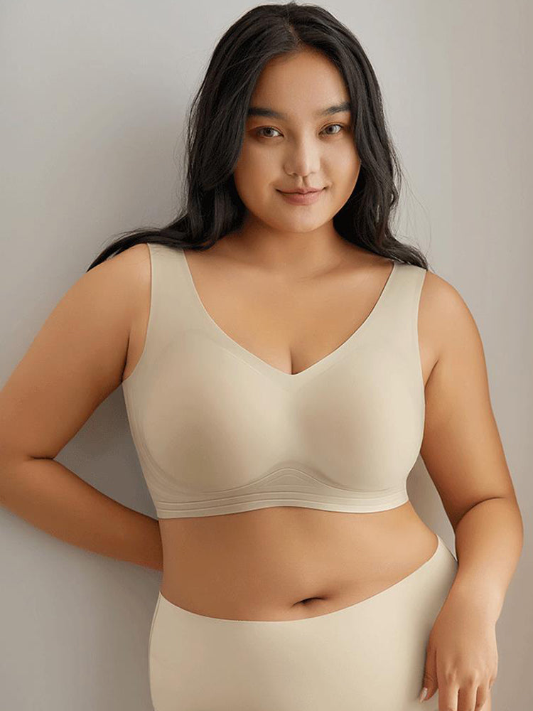 Seamless V-Neck Wireless Bras