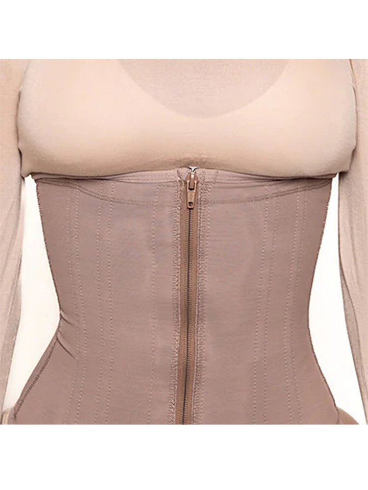 Boned Zipper Closure Tummy Control Waist Trainer