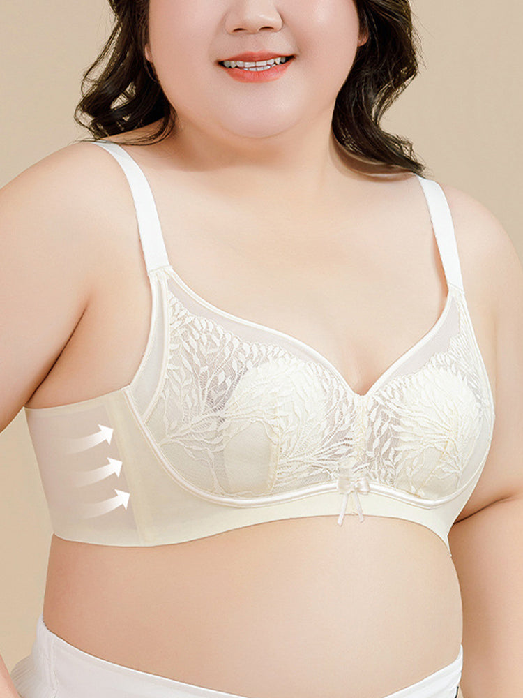 Lace Thin Rabbit Ear Padded Wireless Bra