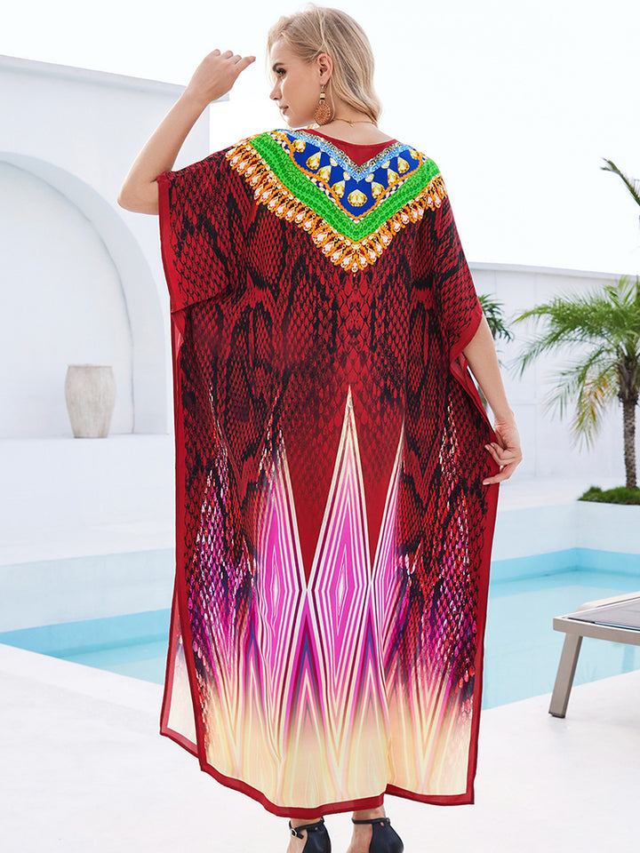 Stylish Flowy Beach Cover Up Robe - UPF 50+ Sun Protection