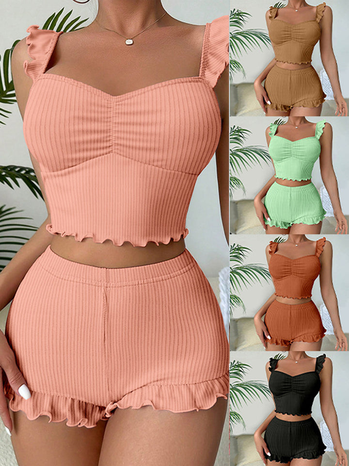 Sexy Suspender Pajamas Shorts Loungewear Set
