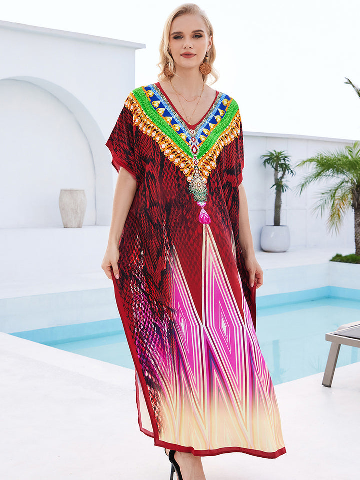 Stylish Flowy Beach Cover Up Robe - UPF 50+ Sun Protection