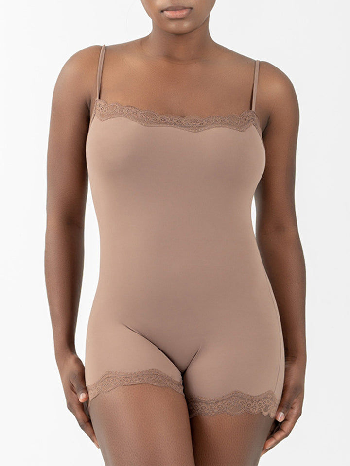 Seductive Lace Strap Bodysuit for Women