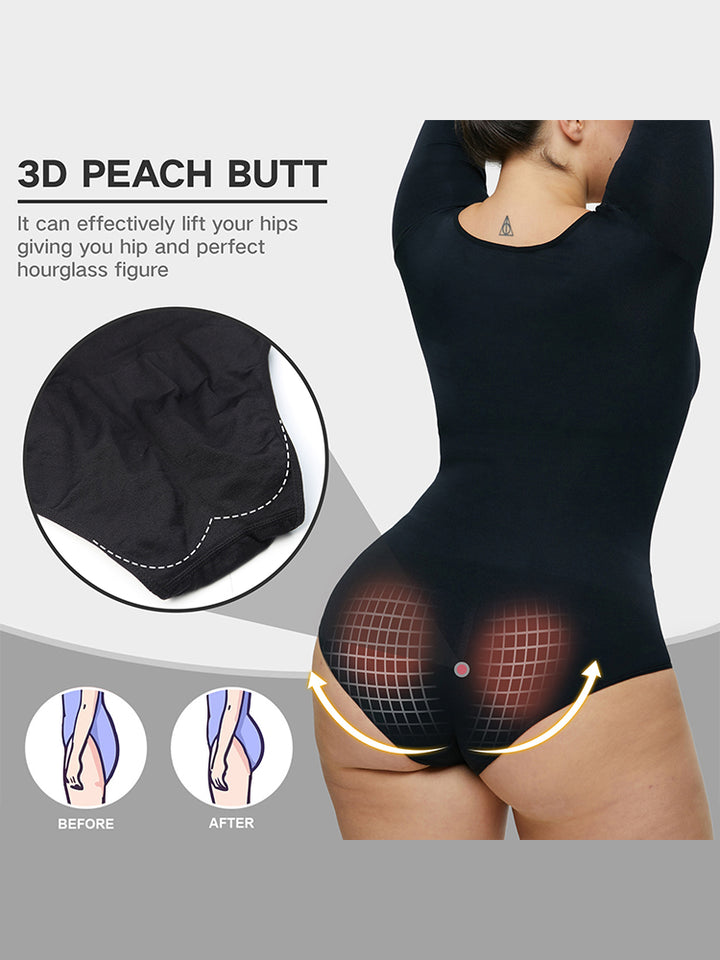 Seamless Long Sleeve Shapewear Bodysuit for Women
