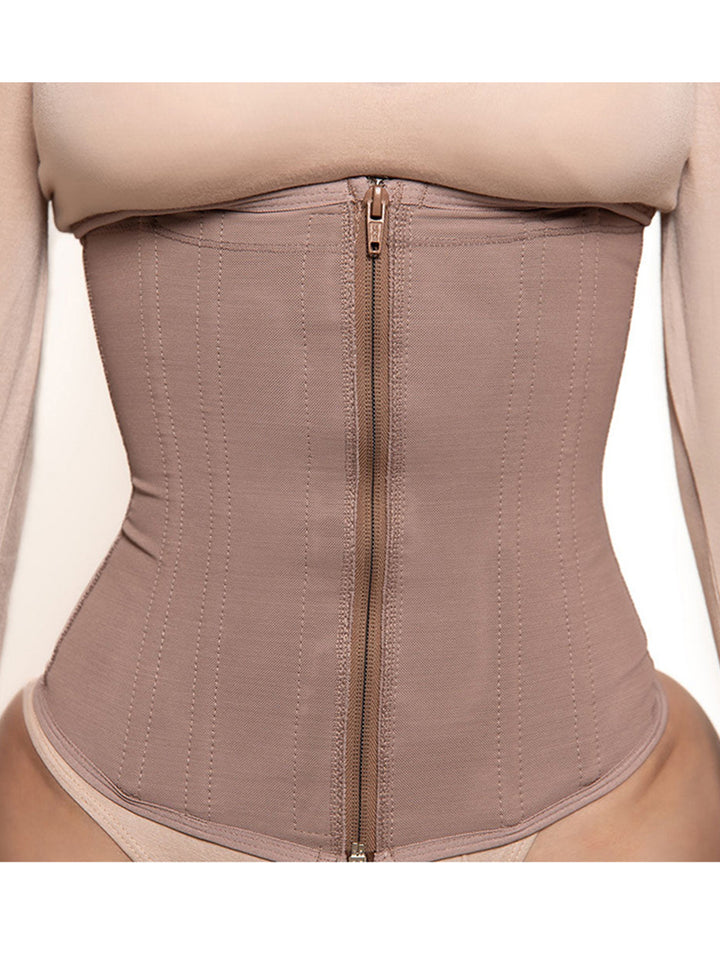 Boned Zipper Closure Tummy Control Waist Trainer