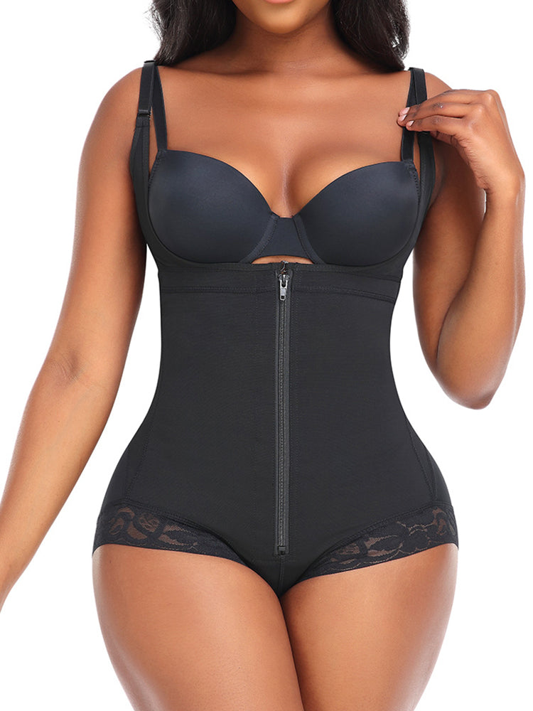 Zipper Tummy Control Back Support Body Shapewear