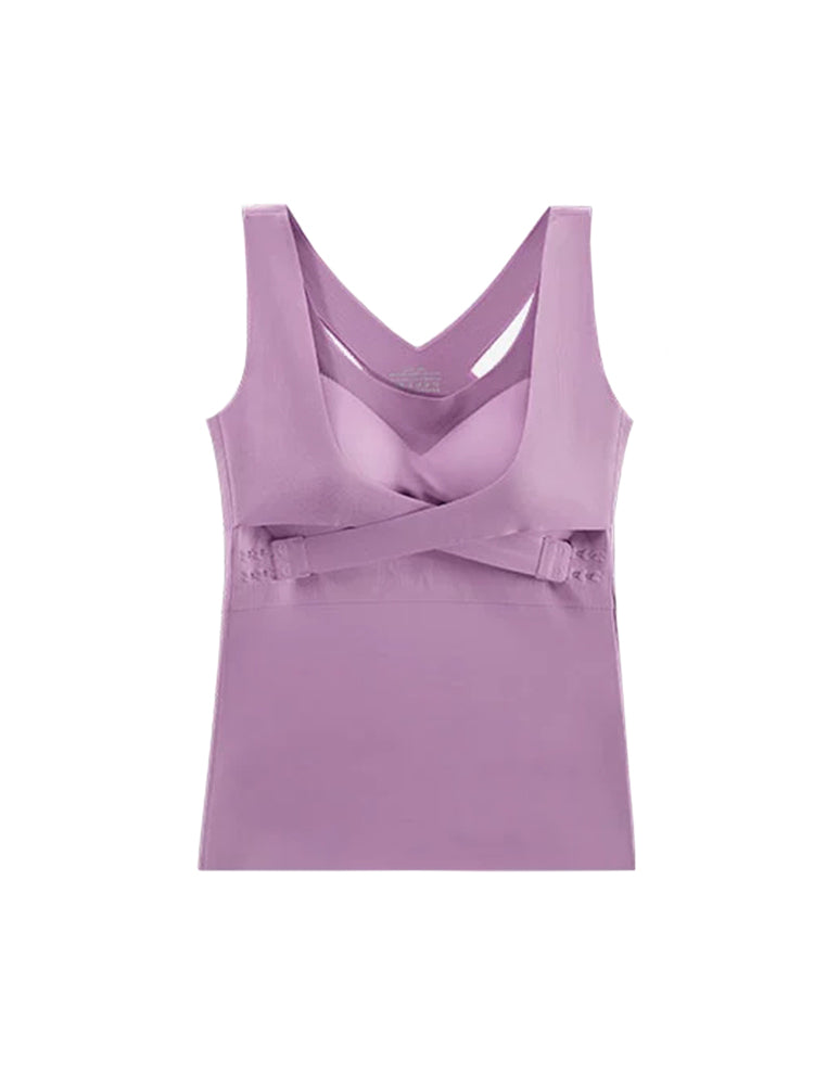 Seamless Adjustable Bra Vest with Chest Pad