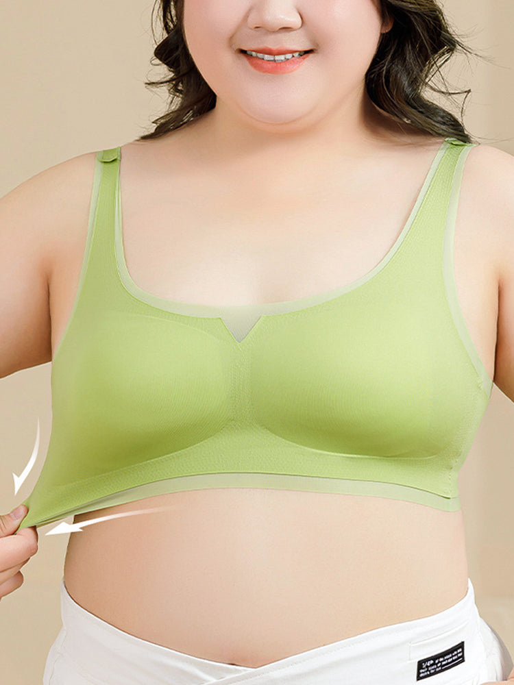 Plus Size Seamless Sports Wirless Vest Bras