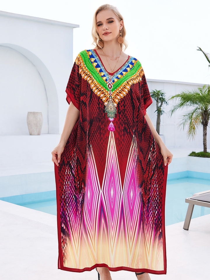 Stylish Flowy Beach Cover Up Robe - UPF 50+ Sun Protection