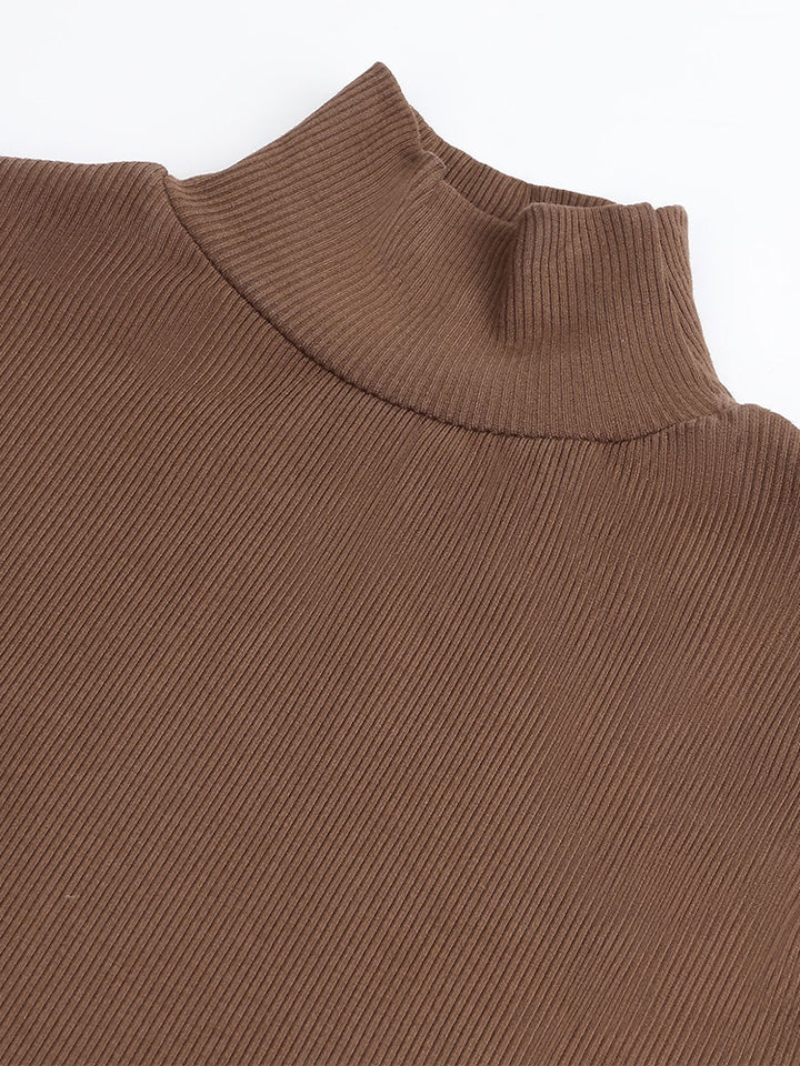 High-Neck Long Sleeve Thermal Bodysuit for Women