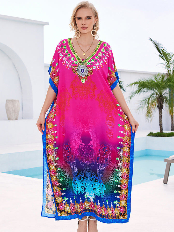 Stylish Flowy Beach Cover Up Robe - UPF 50+ Sun Protection