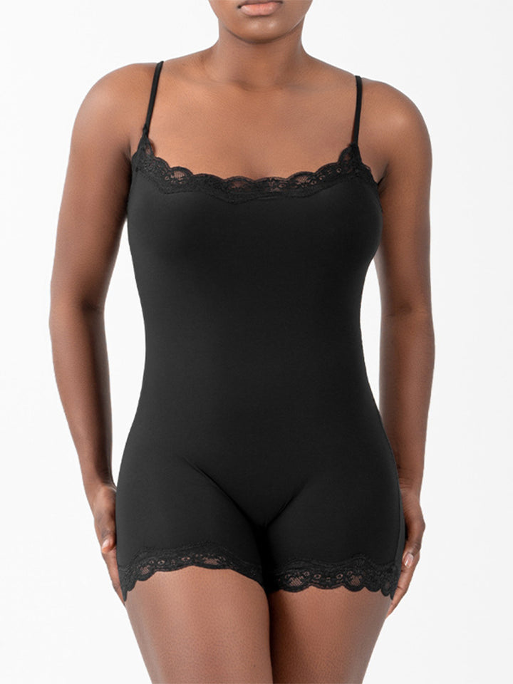 Seductive Lace Strap Bodysuit for Women