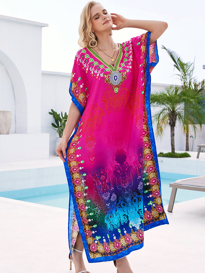 Stylish Flowy Beach Cover Up Robe - UPF 50+ Sun Protection