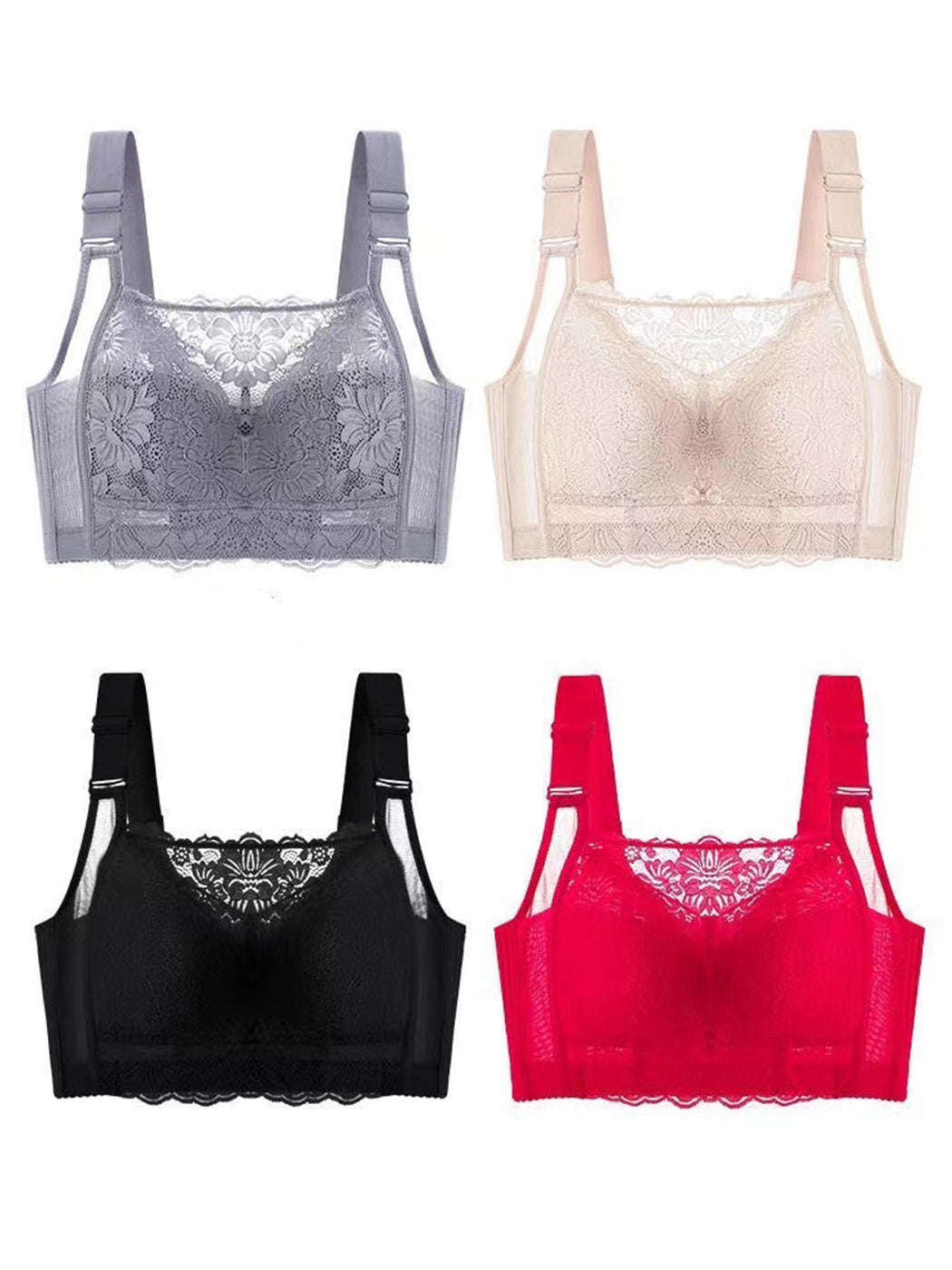 Lace Full Figure Minimizer Bras for Large Bust