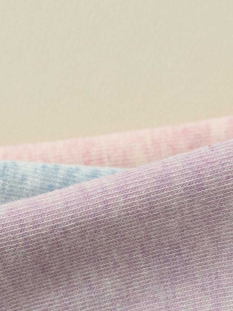 Women's Pure Cotton Candy Color Casual Short Socks