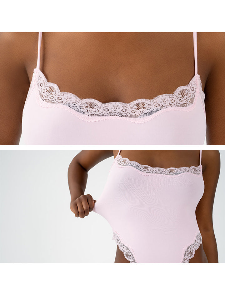 Seductive Lace Strap Bodysuit for Women