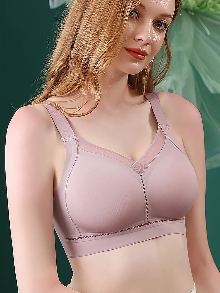 Seamless Elastic Fit Minimizer Wireless Bras