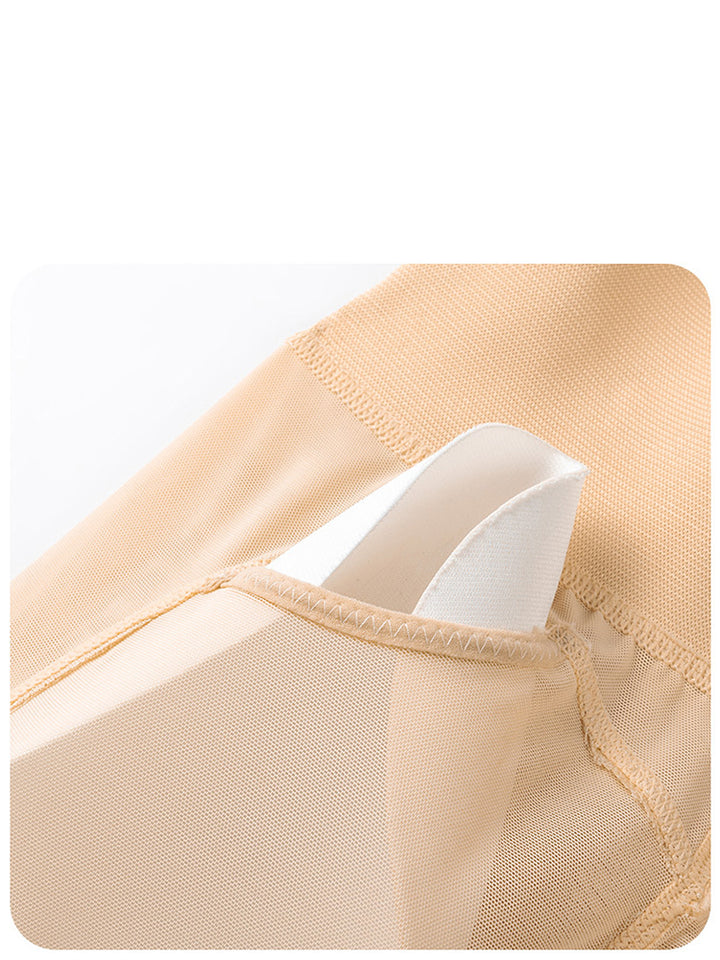 High Waist Lace Trim Butt-enhancing Shaping Shorts