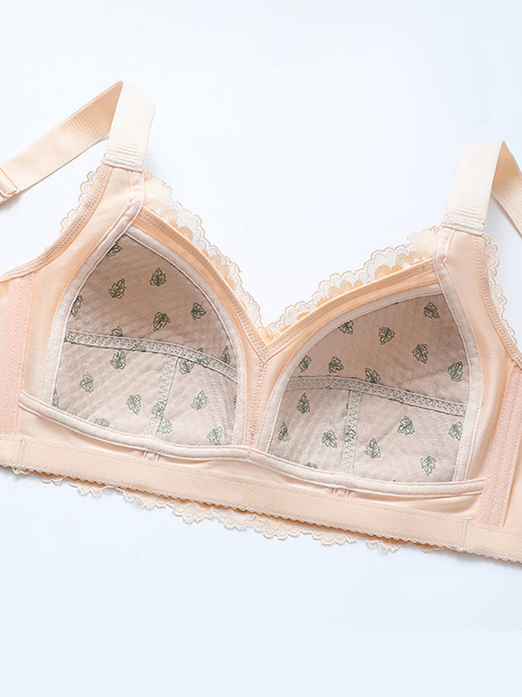 Full Lace Breathable Minimizer Wireless Bra