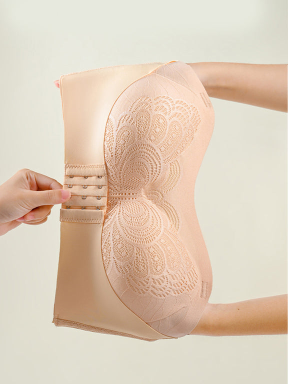 Front-Clasp, Wire-Free Push-Up Bra set