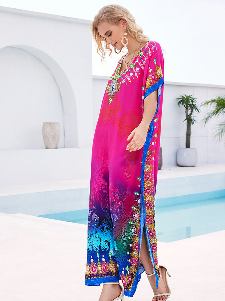 Stylish Flowy Beach Cover Up Robe - UPF 50+ Sun Protection
