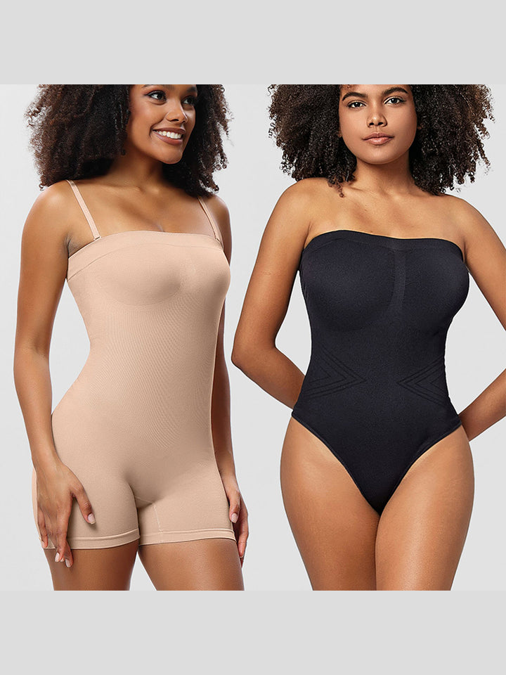 Seamless Sculpting Bodysuit for Women -  Full-Body Compression