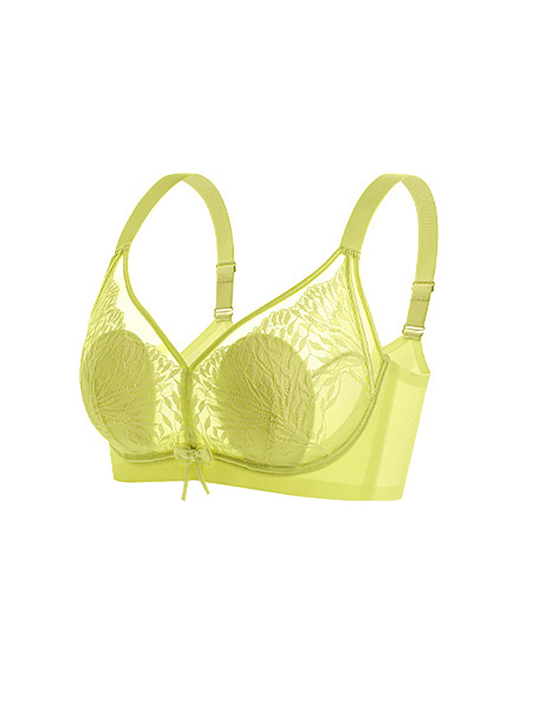 Lace Thin Rabbit Ear Padded Wireless Bra