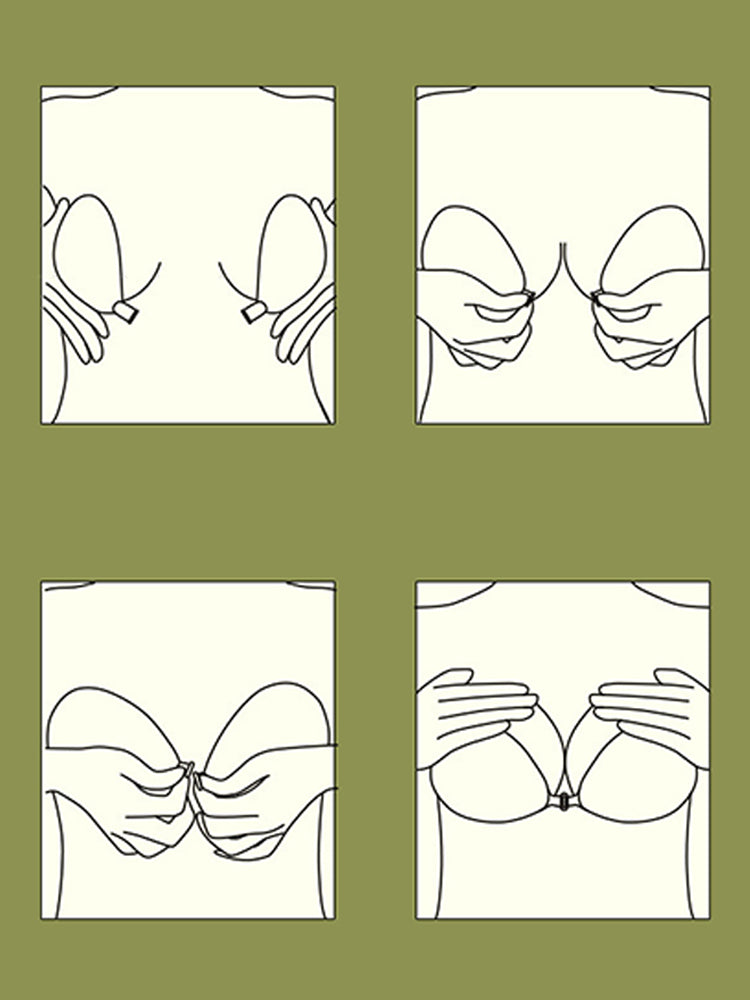 Invisible Silicone Push Up Adhesive Bra for Strapless Backless Dress
