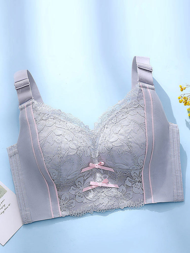 Lace Ultra thin Push Up Wireless Bra