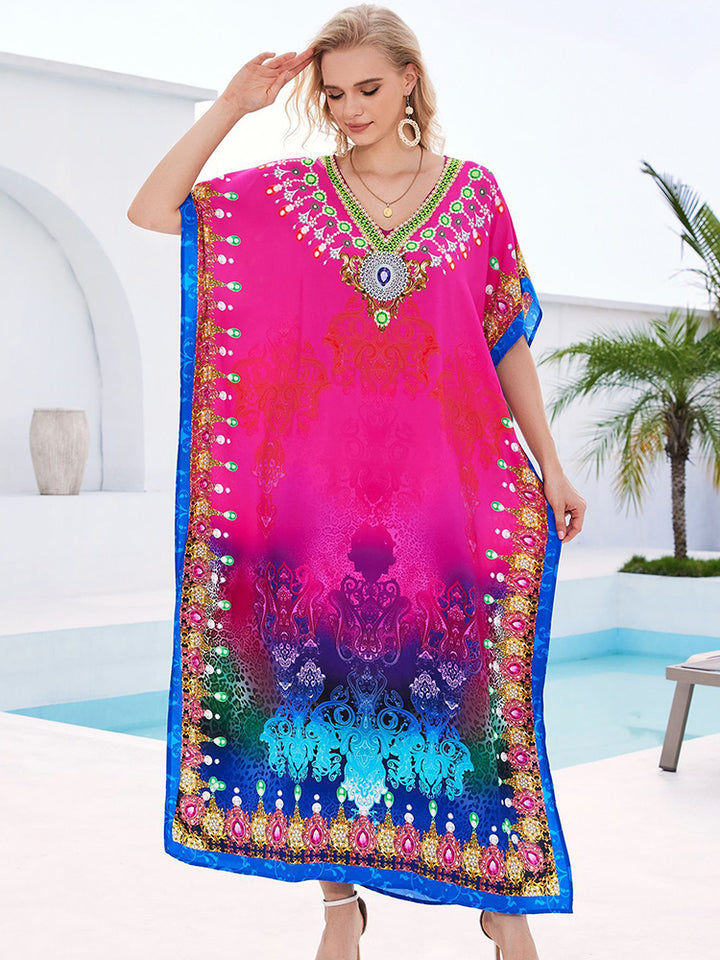 Stylish Flowy Beach Cover Up Robe - UPF 50+ Sun Protection