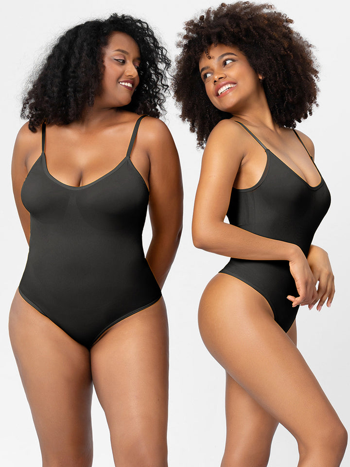 Slim Fit Seamless Tummy Control Thong Bodysuit Shapewear