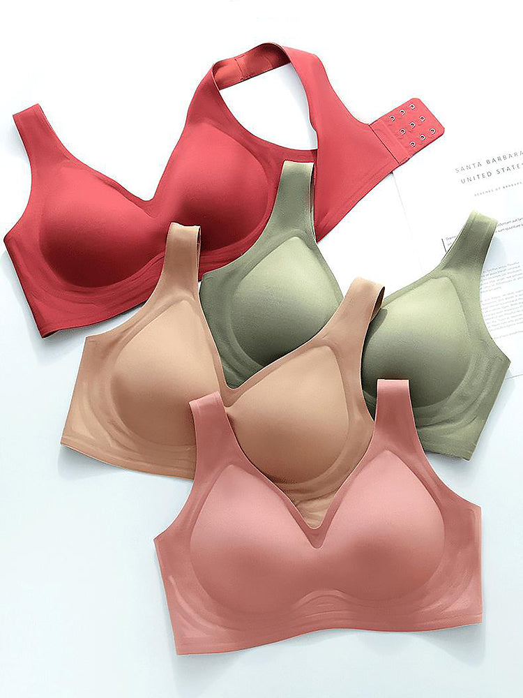 Seamless V-Neck Wireless Bras