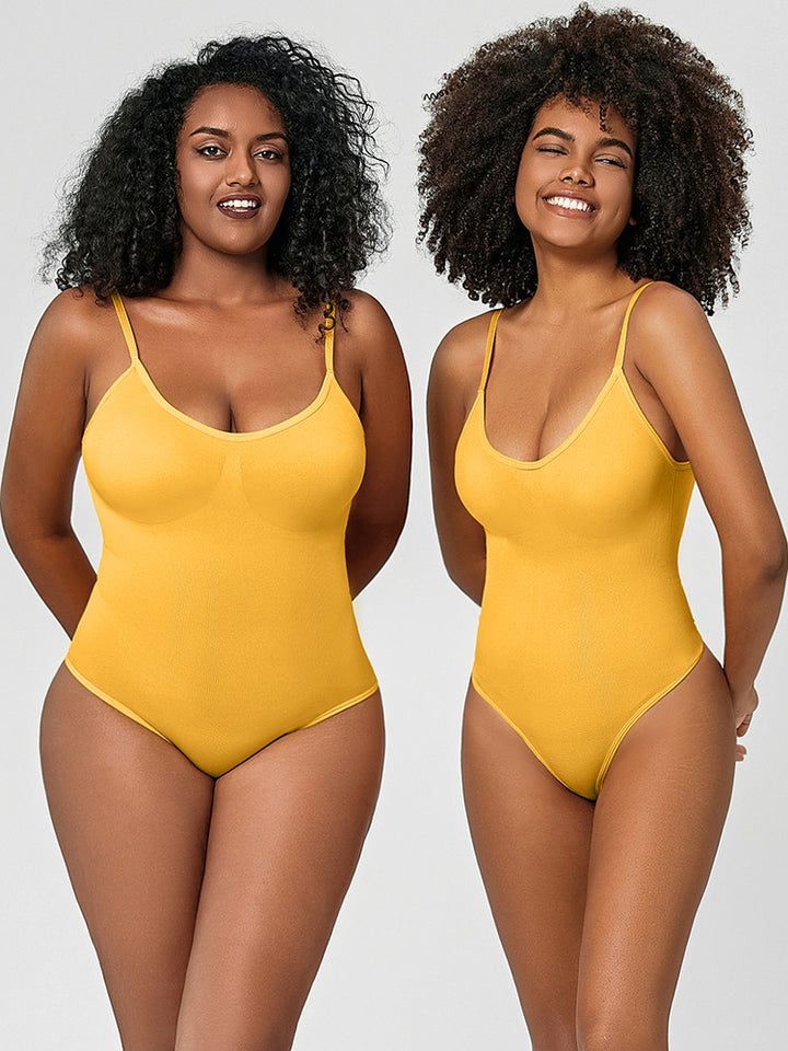 Slim Fit Seamless Tummy Control Thong Bodysuit Shapewear