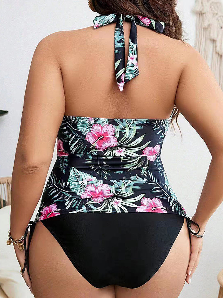 Women's Plus Size Sexy High-Waisted Bikini Set