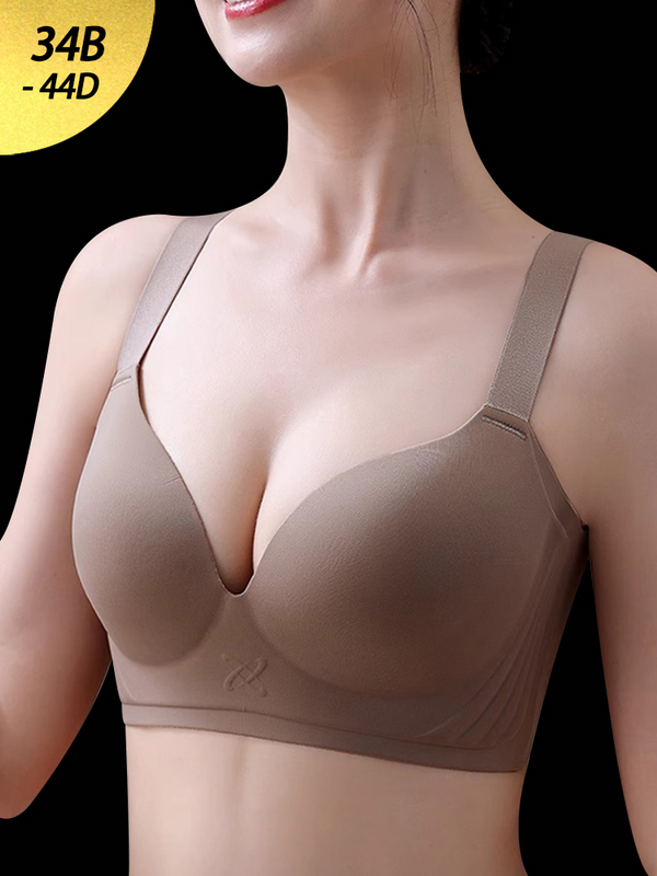 Full Coverage Deep V Seamless Bra